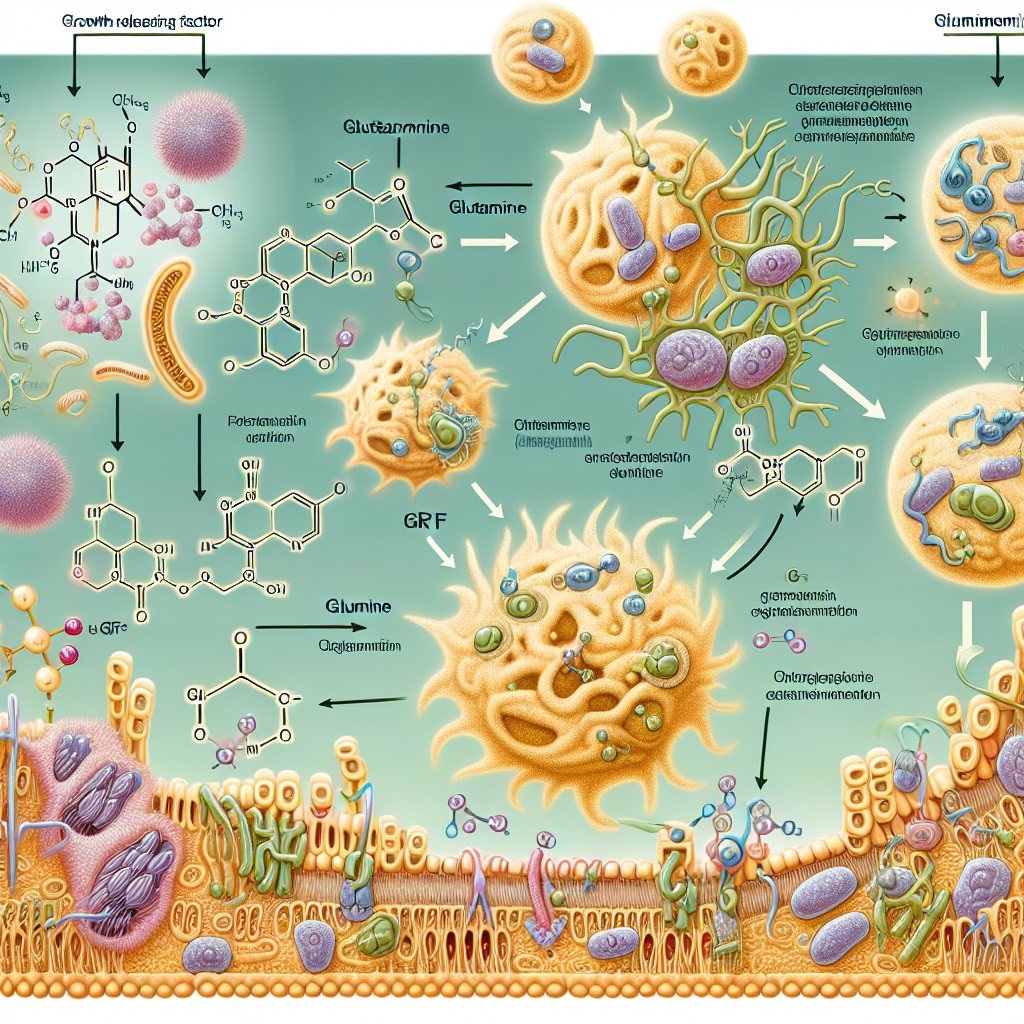 Effet de la glutamine sur la synthèse du facteur de croissance (GRF) Effet de la glutamine sur la synthèse du facteur de croissance (GRF)